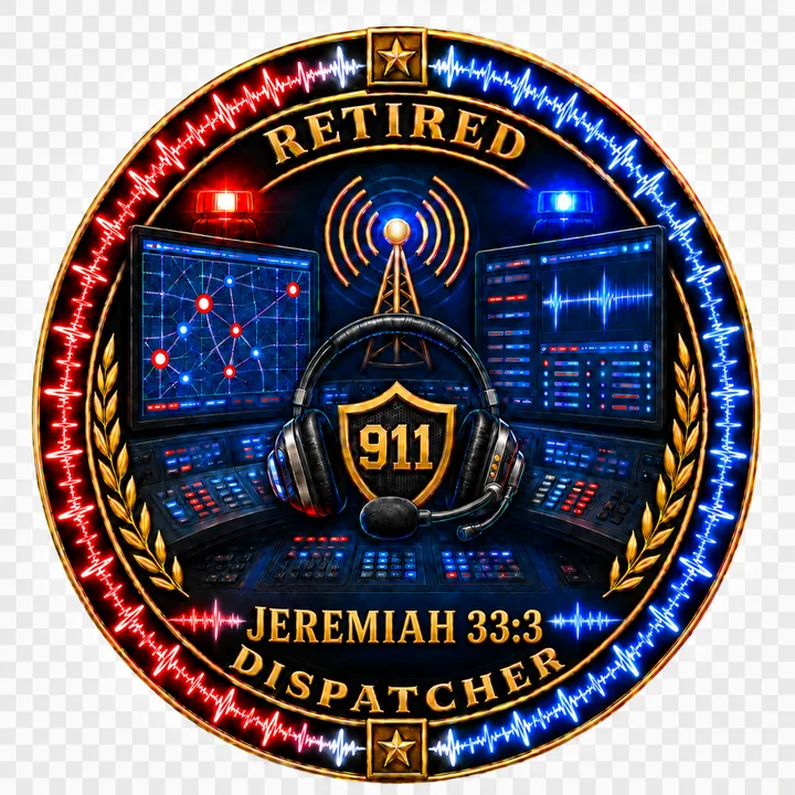 Retired Dispatcher Tribute Shirt front design
